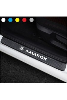 Volkswagen Amarok Için Karbon Kapı Eşiği Sticker ( 4 Adet )
