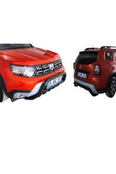 DACİA DUSTER SİYAH ÖN VE ARKA TAMPON KORUMA BAR Q60