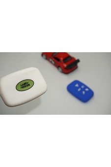 Land Rover Range Rover 5 Buton Silikon Anahtar Mavi Beyaz Kılıf S