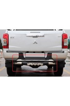 Mitsubishi L200 2008-2022+arka Logolu Basamak Siyah-