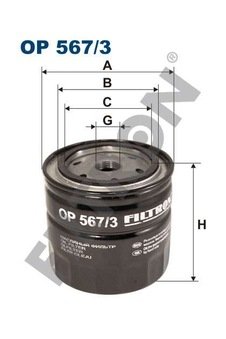 YAG FILTRESI NISSAN NAVARA 2005 2010 XTRAIL 2001 2007 PATFINDER 2006- SKYSTAR YD25 FILTRON OP 567/3 OEM