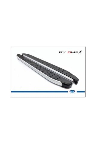 Omsa Line Vw Caddy Yan Basamak 2021 Sonrası Uzun Şasi Blackline Mat Alüminyum Alınlı Yan Koruma Basamak