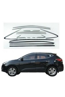 Hyundai Tucson İçin Uyumlu 2015-2020 Krom Tamtur Cam Çerçevesi