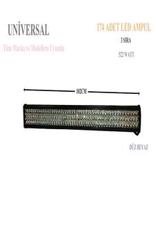 WOLKSWAGEN AMAROK UYUMLU 102 CM DÜZ BEYAZ LED BAR