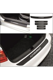 Captıva Için Chevrolet Bagaj Ve Kapı Eşiği Karbon Oto Sticker Set