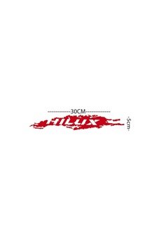 Hilux Araba Sticker Oto Etiker 30 Cm Kırmızı Renk