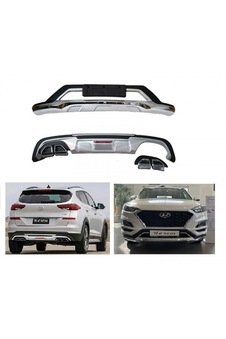Hyundaı Tucson 2019 Ön ve Arka Tampon Koruma Difüzör