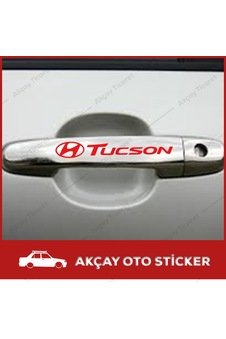 (6 Adet) Hyundai Tucson Kapı Kolu Sticker Tucson Sticker