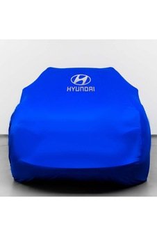 HYUNDAİ TUCSON 4 (2020-) Mavi Otomobil Kumaş Logolu Penye Oto Örtüsü