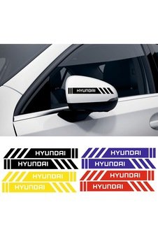 Hyundai Tucson Yan Dikiz Aynası Şerit Sticker Araca Özel