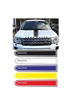 Land Rover Freelander Logolu Otomobil Ön Kaput Şeridi Kaput