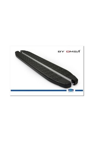 Omsa Line Mercedes Gle Yan Basamak 2016 Sonrası Blackline Mat Siyah Alüminyum Alınlı Yan Koruma Basamak