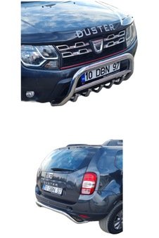 DACİA DUSTER 2018 ÖNCESİ KROM ARKA TAMPON KORUMA PASLANMAZ