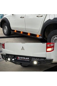 Mitsubishi L200 2007 Üzeri-çelik Yan Basamak S30-arka Tampon S20