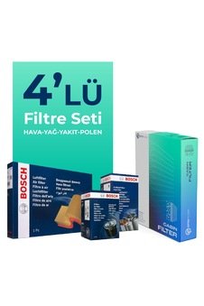 Bosch Nissan Skystar 2.5 Dizel Filtre Bakım Seti (1997-2008) 4 Lü