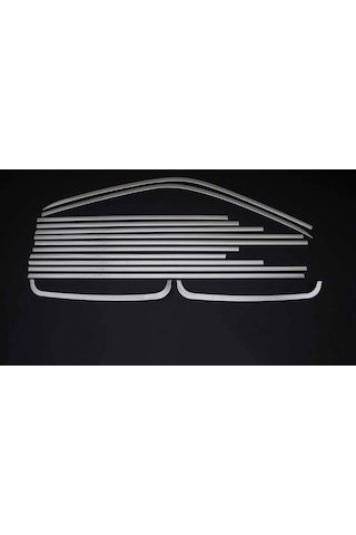 Vw T5 Multivan Krom Cam Çerçevesi 14 Parça Tek Sürgülü Uzun Şasi N11.4053