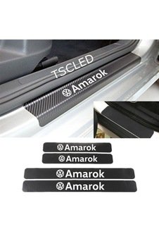Volkswagen Amarok Karbon Kapı Eşiği Koruma Sticker (4 Adet)