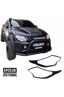 Mitsubishi L200 2015Far Cercevesi Takımı Mat Siyah