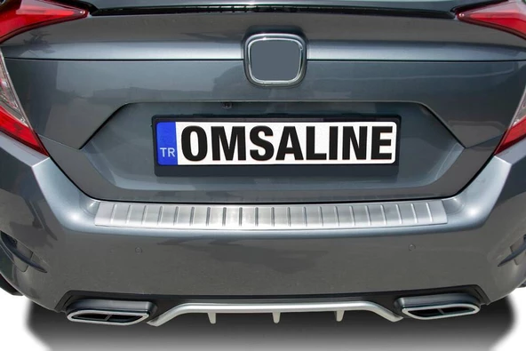 OMSA Honda Civic FC5 Krom Arka Tampon Eşiği Taşlı 2016-2021 Arası