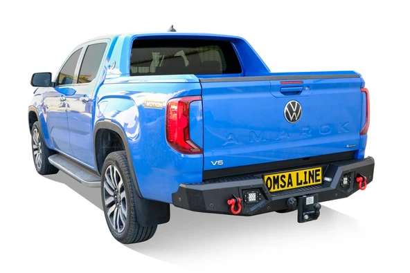 OMSA VW Amarok Dakar V2 Çelik Arka Tampon Ledli Kör Nokta Sistemi Özel Tasarım 2022 ve Sonrası