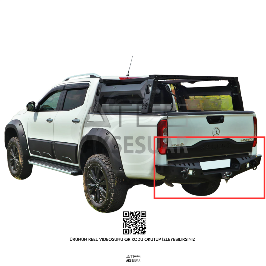 Mercedes X-Class Arka Çelik Tampon