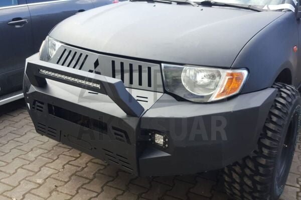 Mitsubishi L200 Dakar Çelik Ön Tampon Led Barlı 2011-2015 Arası