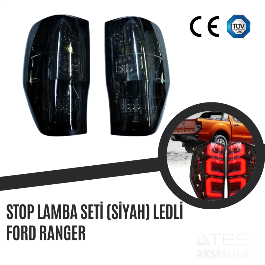 Stop Lamba Seti (Siyah) Ledli Ford Ranger