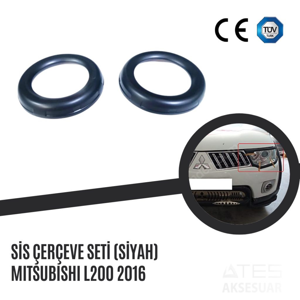 Sis Çerçeve Seti (Siyah) Mitsubishi L200 2016