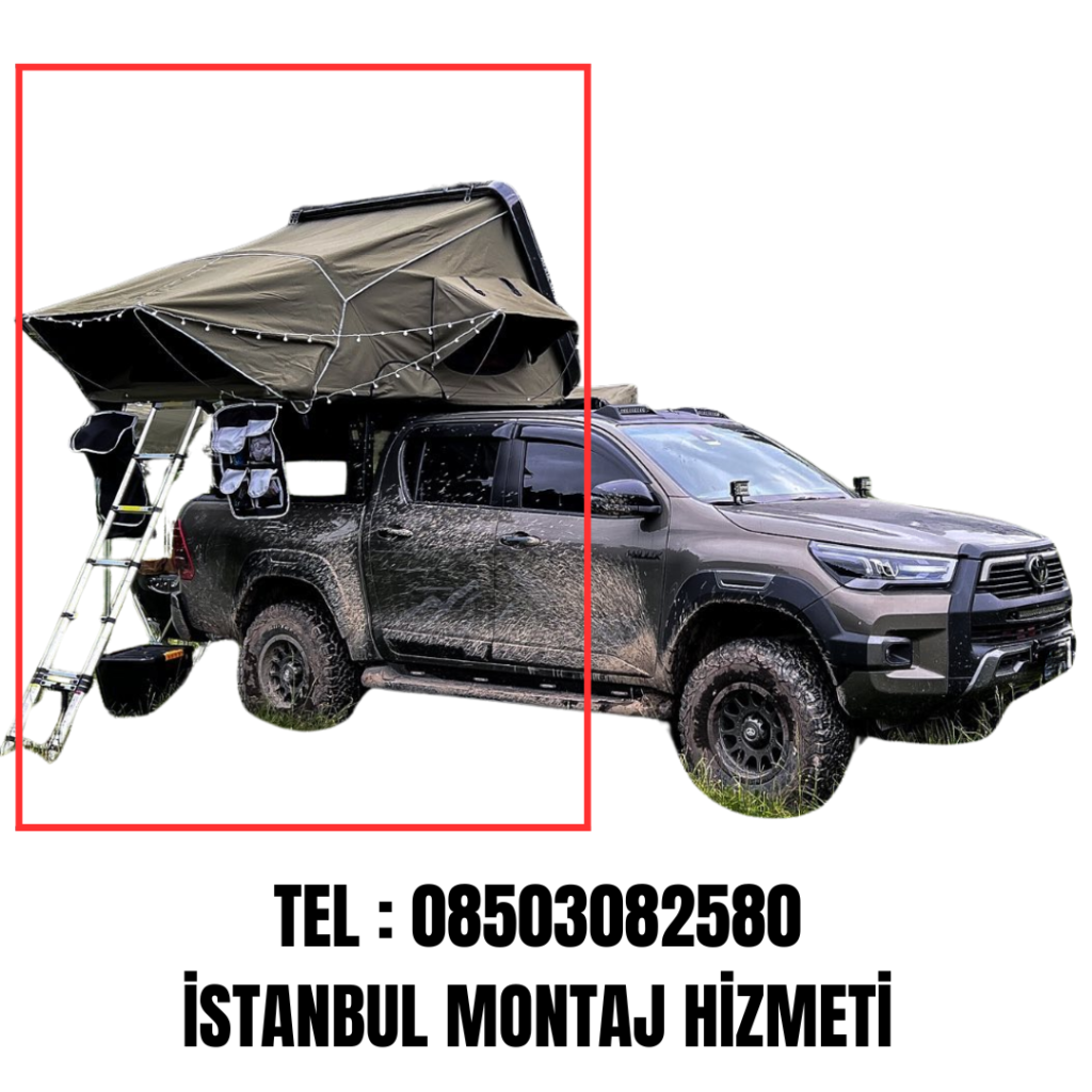 Toyota Hilux Araç Üstü Çadır Yan Açılır 2 Yetişkin 1 Çocuk