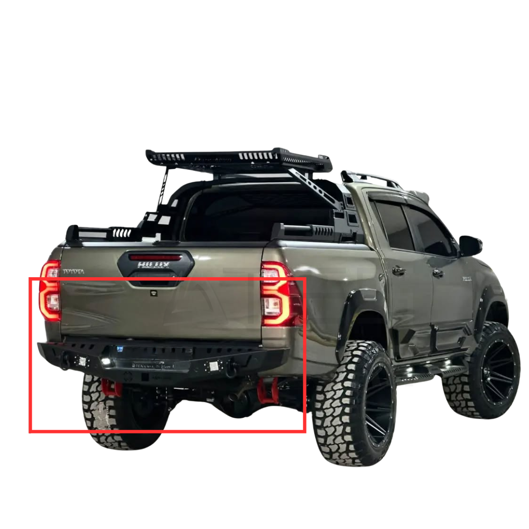 Toyota Hilux Arka Çelik Tampon