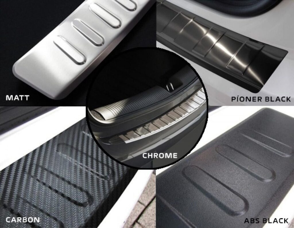 Volkswagen Amarok Arka Tampon Koruması Paslanmaz Çelik / Mat / Karbon / Siyah Krom / ABS Siyah